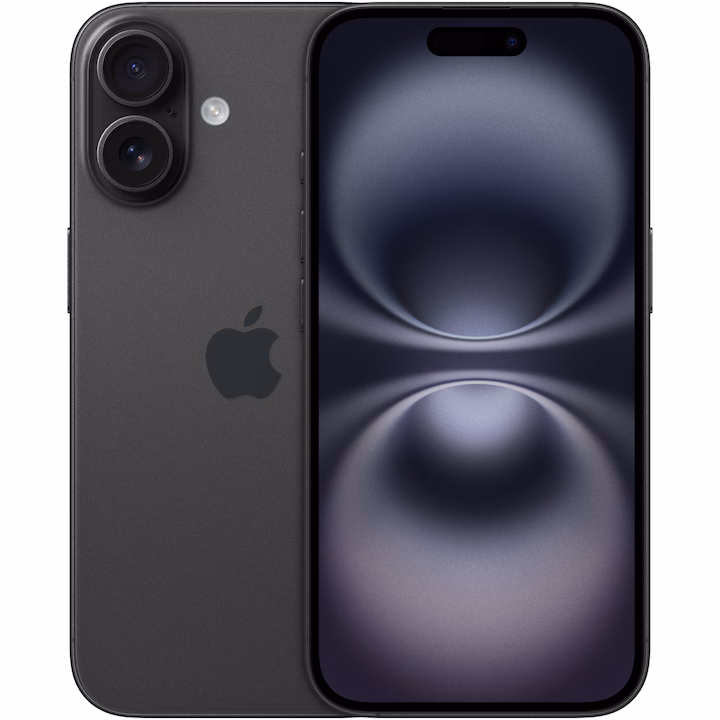 Apple iPhone 16, Black, 256 GB, Foarte bun