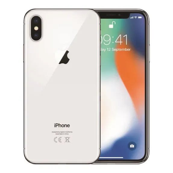 Apple iPhone X, Silver, 64 GB, Bun